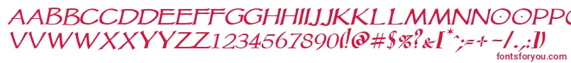 Vtcgoblinhanditalic-fontti – punaiset fontit