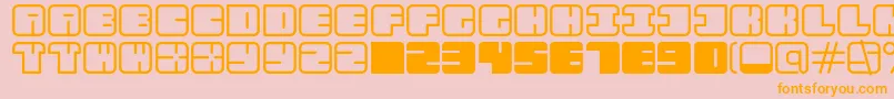 AarRegular Font – Orange Fonts on Pink Background