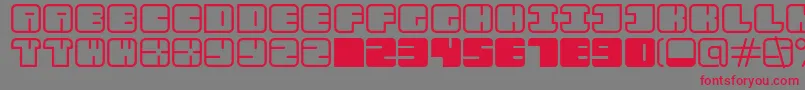 AarRegular Font – Red Fonts on Gray Background