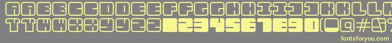 AarRegular Font – Yellow Fonts on Gray Background
