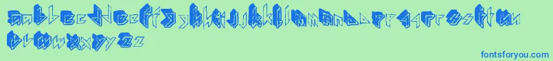 フォントMathbook – 青い文字は緑の背景です。