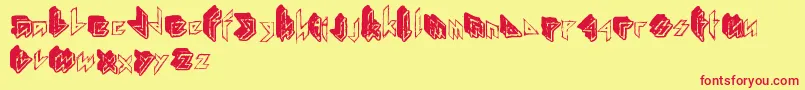 Mathbook Font – Red Fonts on Yellow Background