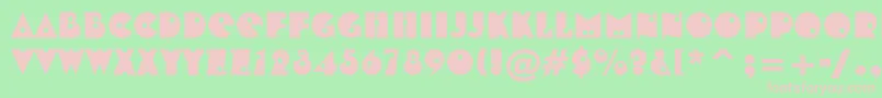 ShotgunBt Font – Pink Fonts on Green Background