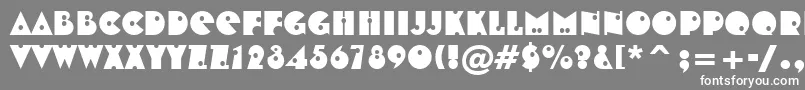 フォントShotgunBt – 灰色の背景に白い文字