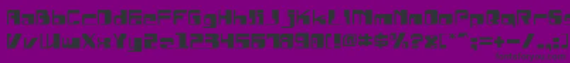 DrosselmeyerExpanded Font – Black Fonts on Purple Background