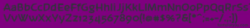 フォントBanksb20 – 紫の背景に黒い文字