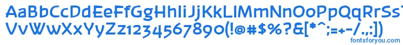 Шрифт Banksb20 – синие шрифты