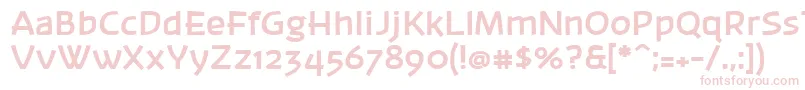 Banksb20 Font – Pink Fonts on White Background