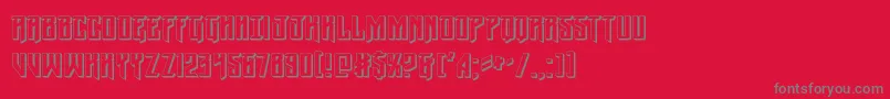 Шрифт Wintersolstice3D – серые шрифты на красном фоне