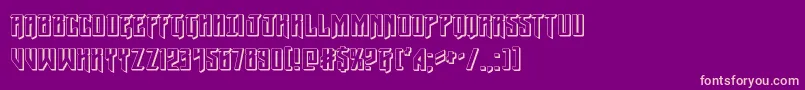 Wintersolstice3D Font – Pink Fonts on Purple Background