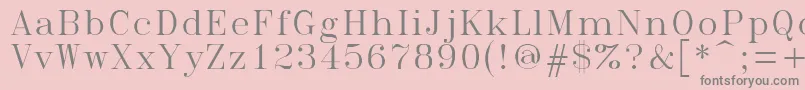 Romant Font – Gray Fonts on Pink Background