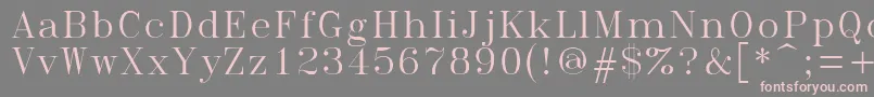Romant Font – Pink Fonts on Gray Background