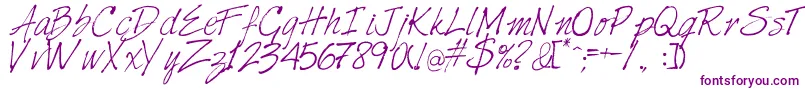 Harabarahand Font – Purple Fonts