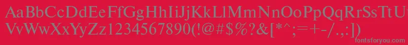 Newtonatt Font – Gray Fonts on Red Background