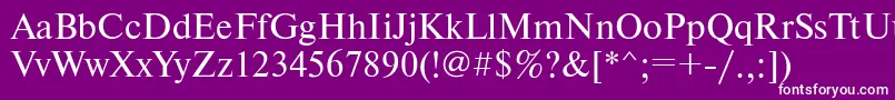 Шрифт Newtonatt – белые шрифты на фиолетовом фоне