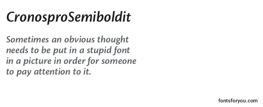 Review of the CronosproSemiboldit Font