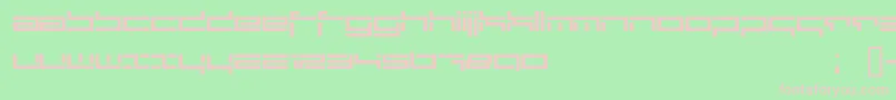 Depthcore Font – Pink Fonts on Green Background