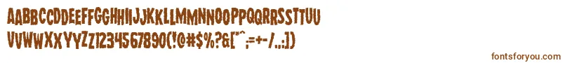 Wolfbrothersstag Font – Brown Fonts on White Background