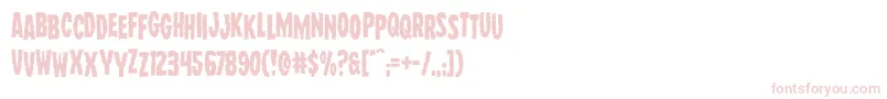 Wolfbrothersstag Font – Pink Fonts on White Background