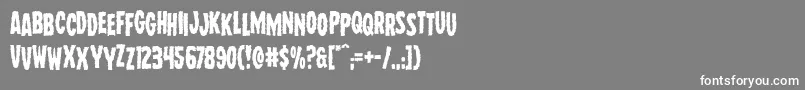 Wolfbrothersstag Font – White Fonts on Gray Background