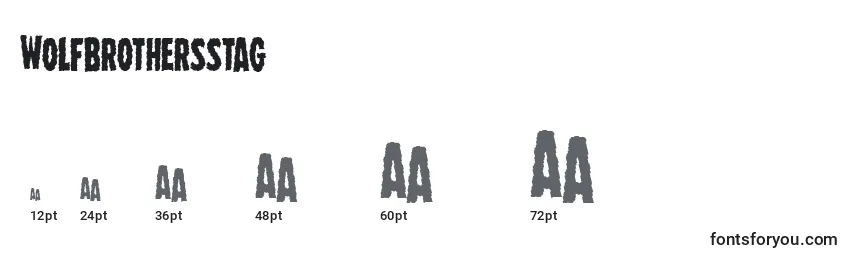 Wolfbrothersstag Font Sizes