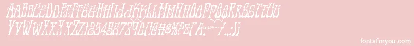 Instantzencondital Font – White Fonts on Pink Background