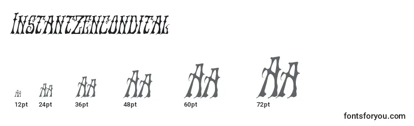 Instantzencondital Font Sizes