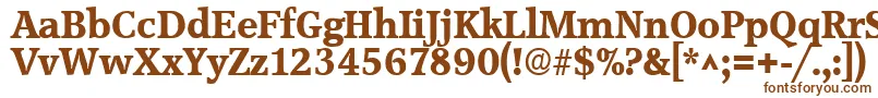 AccoladeBold Font – Brown Fonts on White Background