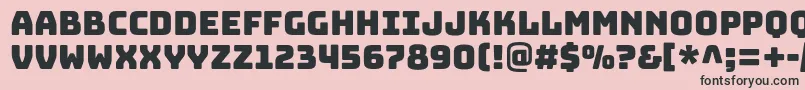 BungeeRegular Font – Black Fonts on Pink Background