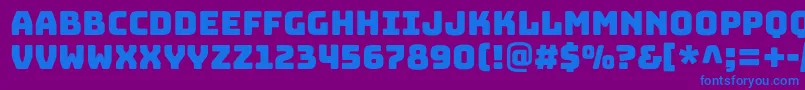 BungeeRegular Font – Blue Fonts on Purple Background