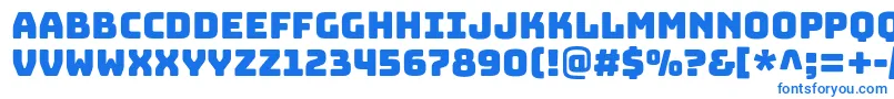 BungeeRegular Font – Blue Fonts on White Background