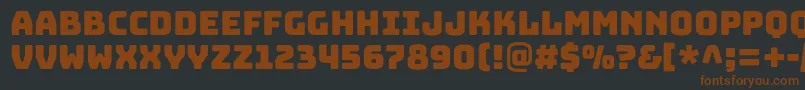 BungeeRegular Font – Brown Fonts on Black Background