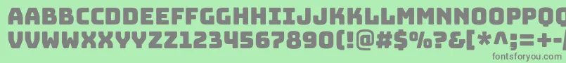 BungeeRegular Font – Gray Fonts on Green Background