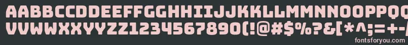 BungeeRegular Font – Pink Fonts on Black Background