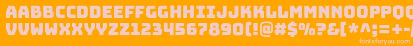 BungeeRegular Font – Pink Fonts on Orange Background