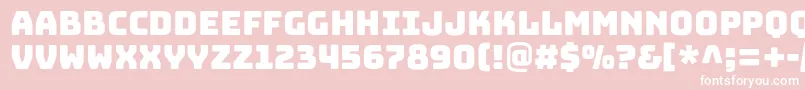 BungeeRegular Font – White Fonts on Pink Background