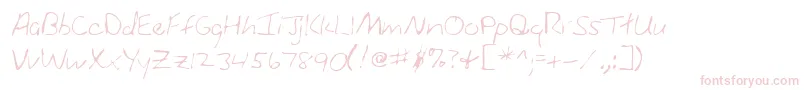 Lehn004 Font – Pink Fonts on White Background