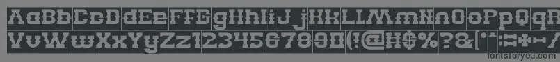 BillyTheKidInverse Font – Black Fonts on Gray Background