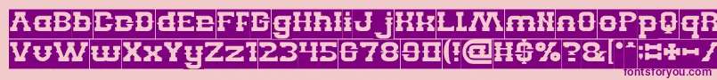 BillyTheKidInverse Font – Purple Fonts on Pink Background