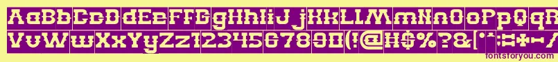 Weitere Informationen zur BillyTheKidInverse-Schriftart BillyTheKidInverse-Schriftart – Violette Schriften auf gelbem Hintergrund