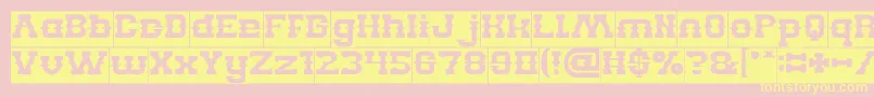 BillyTheKidInverse Font – Yellow Fonts on Pink Background