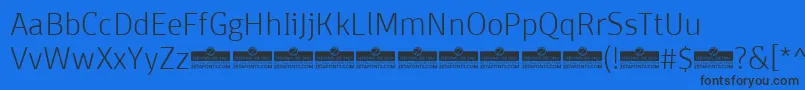 Подробнее о шрифте DomotikaExtralightTrial Шрифт DomotikaExtralightTrial – чёрные шрифты на синем фоне