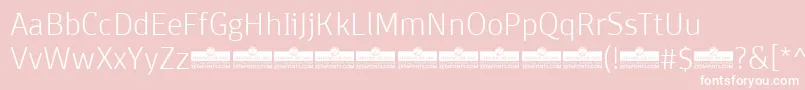 DomotikaExtralightTrial Font – White Fonts on Pink Background