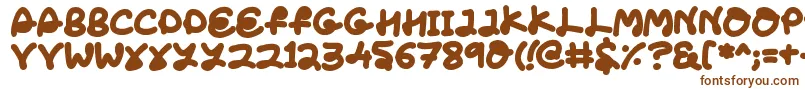 LoveTheFonts Font – Brown Fonts on White Background