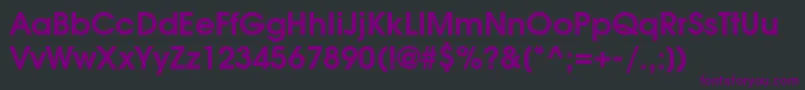 ModerneDemi Font – Purple Fonts on Black Background