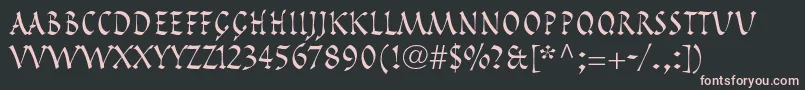 PompeijanaltstdRoman Font – Pink Fonts on Black Background