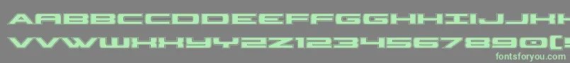 Classiccobraacad Font – Green Fonts on Gray Background