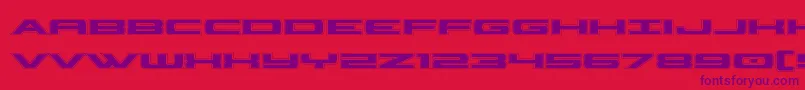 Classiccobraacad Font – Purple Fonts on Red Background