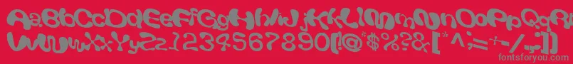 GiveRegularTtnorm-Schriftart – Graue Schriften auf rotem Hintergrund