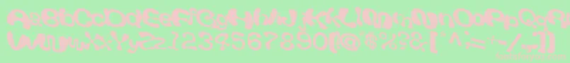 GiveRegularTtnorm Font – Pink Fonts on Green Background